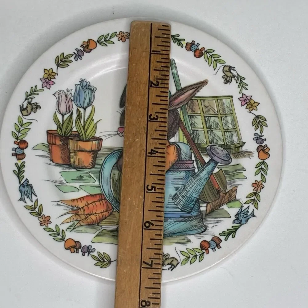 Vintage Oneida 1980's Peter Rabbit Melamine Children’s Dishes 3 Piece Set